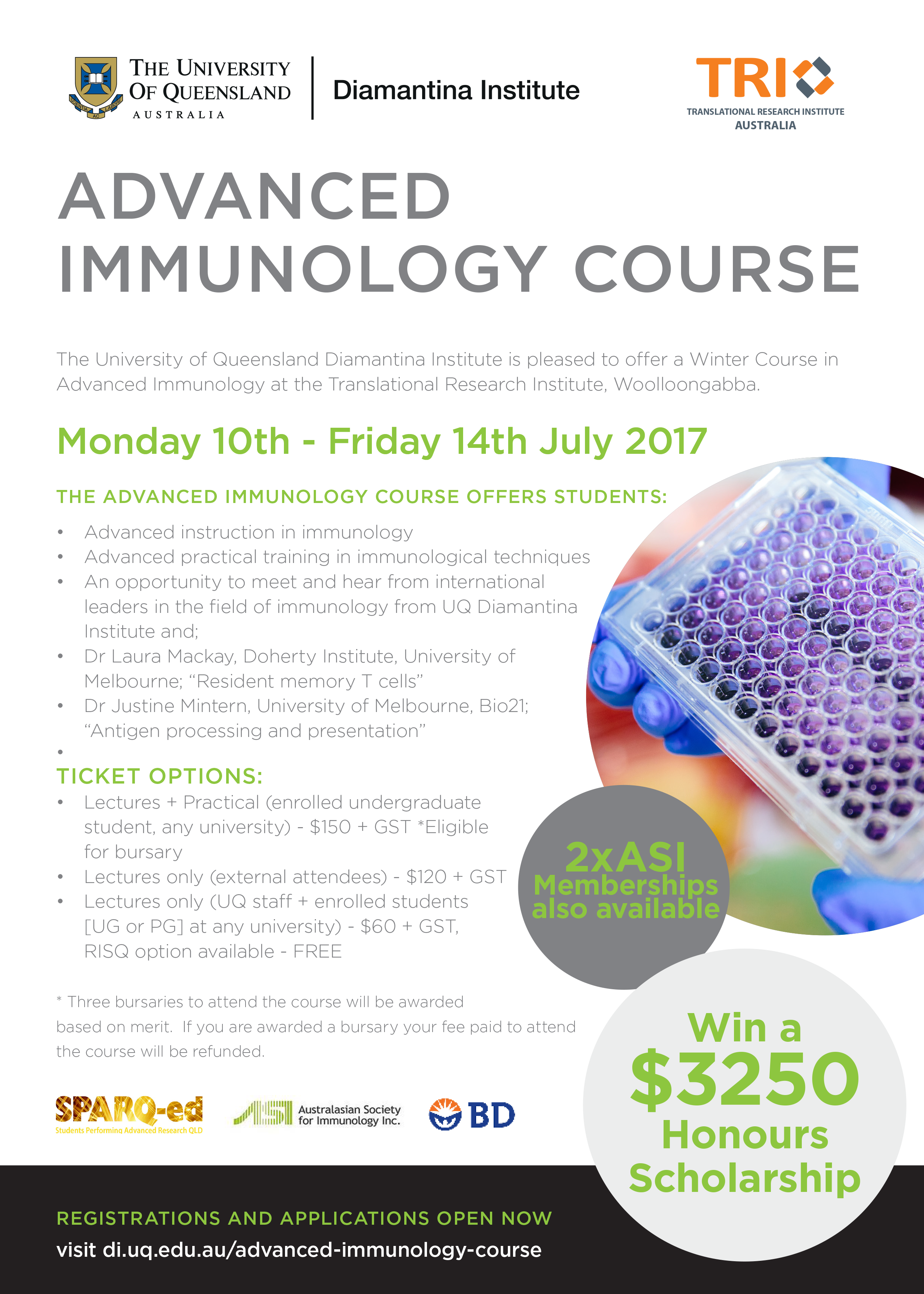 Winter Course in Advanced Immunology Translational Research Institute